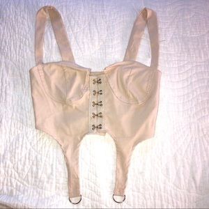 Corset clamp crop top